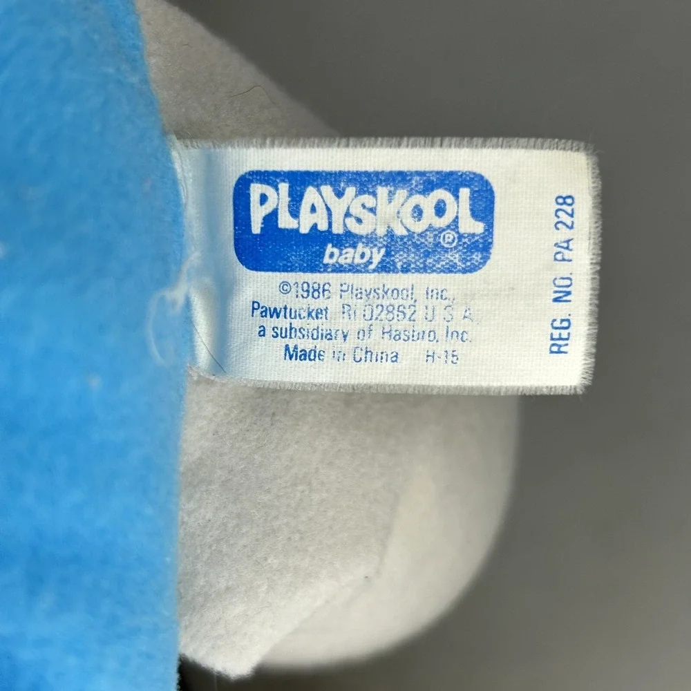 Vintage Playskool 1986 Busy Elephant Activity Plush Stuffed Toy with‎ Mirro